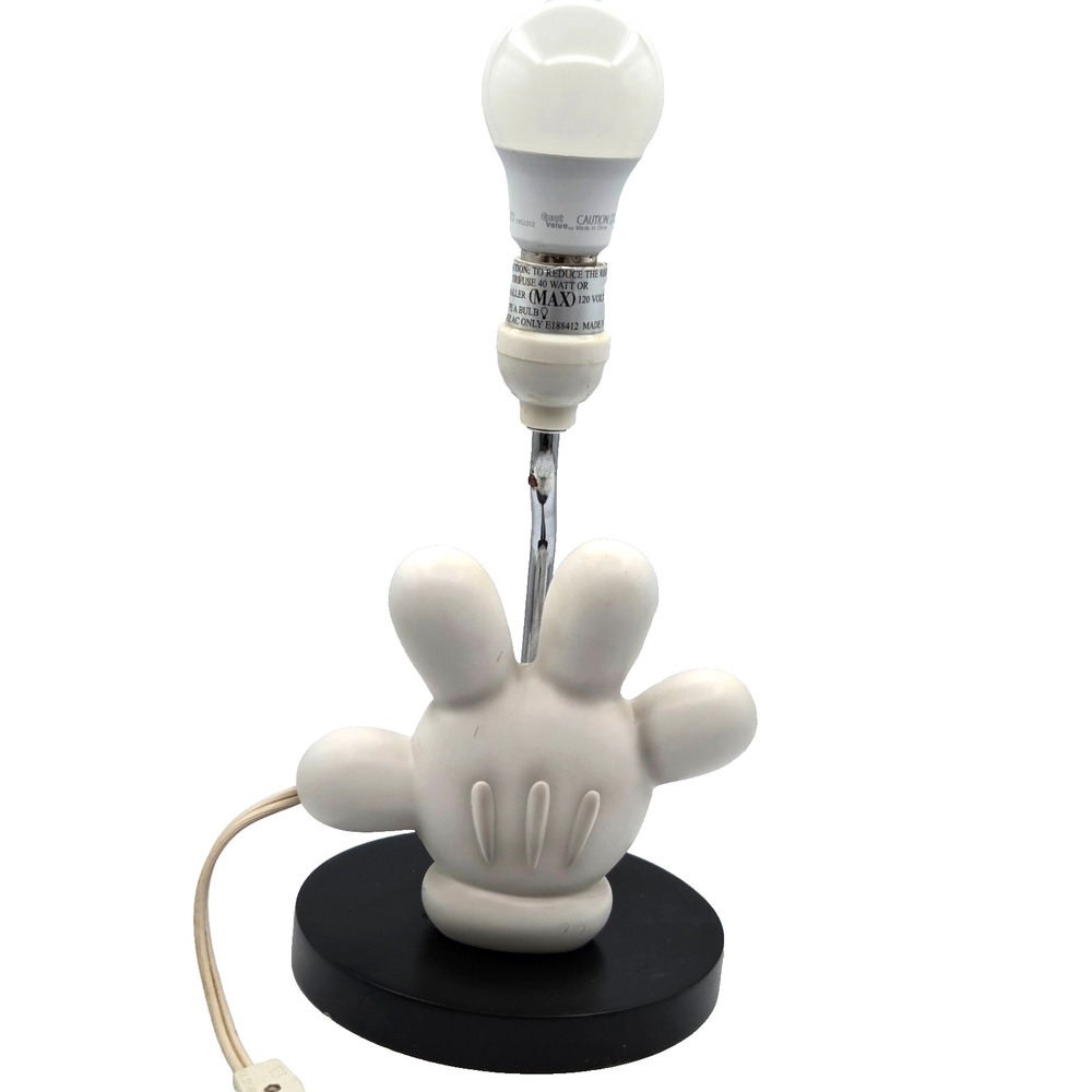Disney Mickey Mouse Hand White Glove Desk Lamp